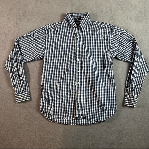 Ralph Lauren Jeans Co Mens Blue Plaid Button Front Shirt XL USA - Picture 1 of 3